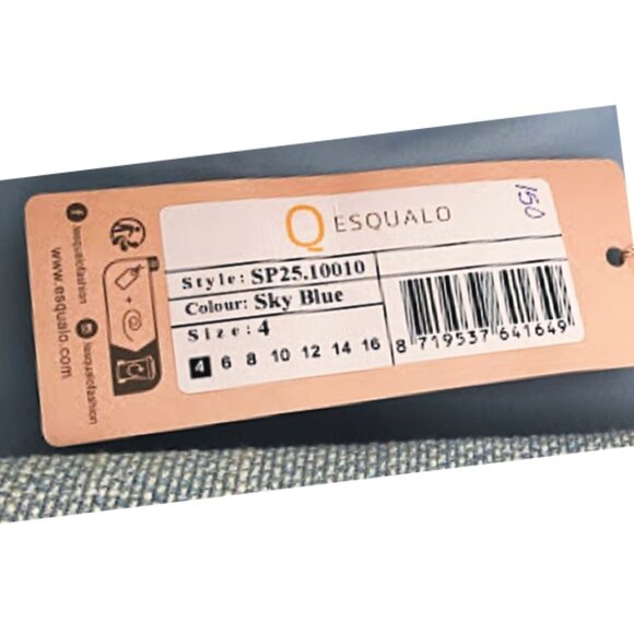 ESQUALO Sky Blue Blazer with Scrunch Sleeves New with Tags - Picture 10 of 13